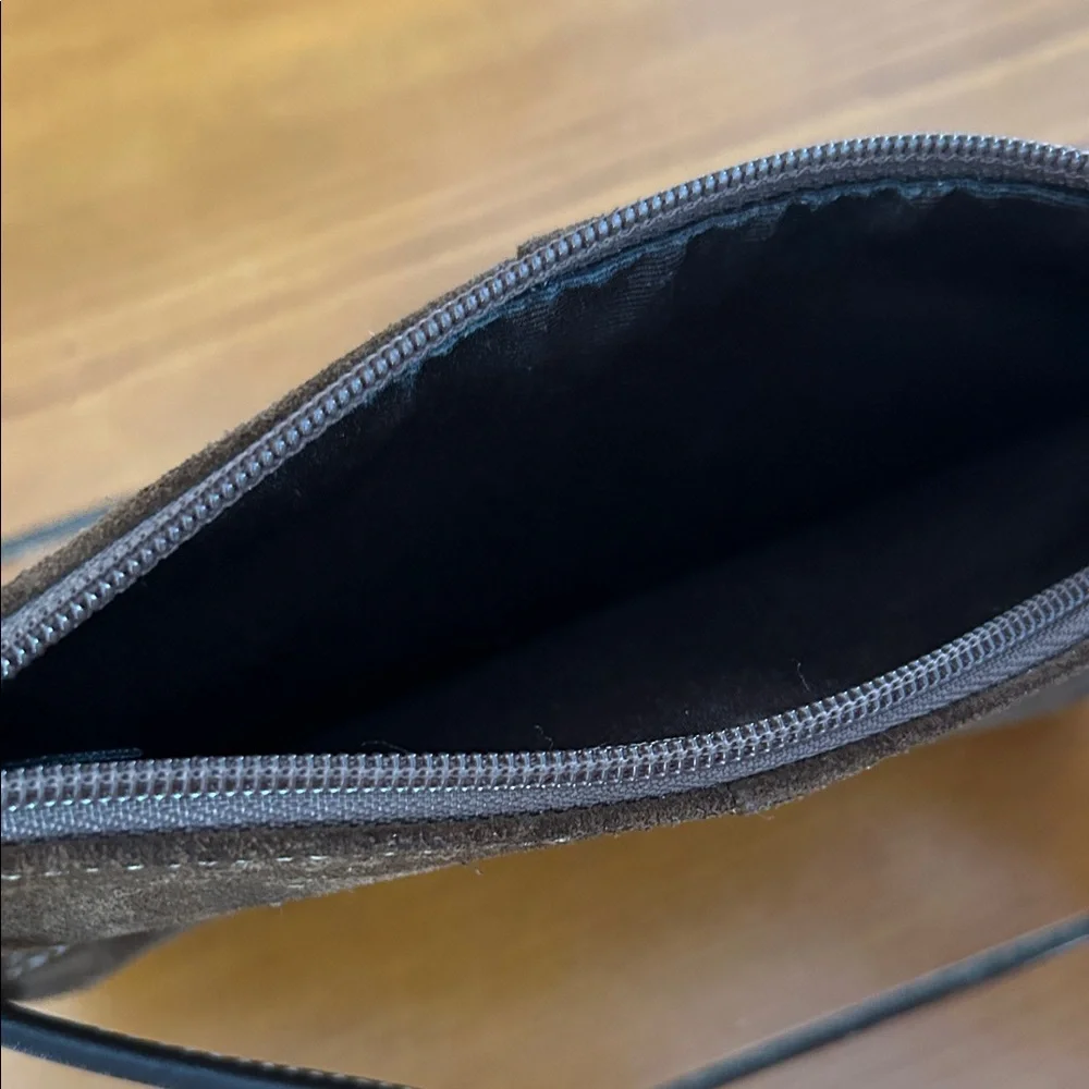 Coach Brown Suede Wristlet - Picture 4 of 4